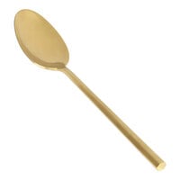 Front of the House Hector 8 1/4" 18/10 Stainless Steel Extra Heavy Weight Matte Brass Dinner / Dessert Spoon - 12/Case