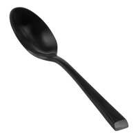 Front of the House Parker 4 3/4" 18/10 Stainless Steel Extra Heavy Weight Matte Black Demitasse Spoon - 12/Case