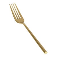 Front of the House Hector 7 1/4" 18/10 Stainless Steel Extra Heavy Weight Matte Brass Salad / Dessert Fork - 12/Case