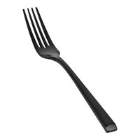 Front of the House Parker 7" 18/10 Stainless Steel Extra Heavy Weight Matte Black Salad / Dessert Fork - 12/Case