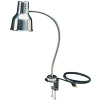 Carlisle HL8185C00 FlexiGlow 24" Single Arm Aluminum Heat Lamp with Clamp - 120V