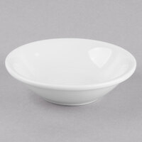 Libbey Porcelana 5.5 oz. Bright White Porcelain Fruit Bowl - Sample