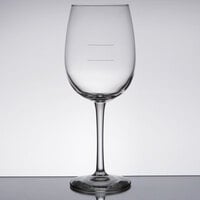Libbey Vina 16 oz. Wine Glass with Etched Pour Lines - Sample
