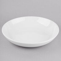 Libbey Porcelana 62 oz. Bright White Porcelain Low Bowl - Sample