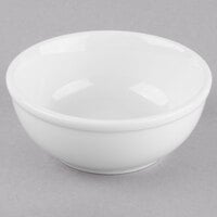 Libbey Porcelana 10 oz. Bright White Porcelain Oatmeal Bowl - Sample