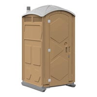 J & J Echo One ET701101X2608 Tan Portable Restroom - Assembled