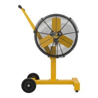 Big Ass Fans AirEye 20" Yellow Pedestal / Low Rider Fan - 120V, 1/3 hp