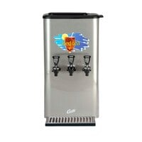 Curtis TCC3N 3 Gallon Triple Faucet Narrow Tea Concentrate Dispenser with Plastic Lid