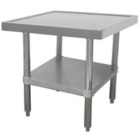 Advance Tabco MT-SS-302 30 inch x 24 inch Stainless Steel Mixer Table with Undershelf