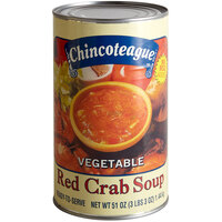 Chincoteague Ready-to-Serve Vegetable Red Crab Soup - 51 oz. Can