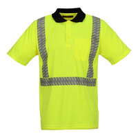 Tingley Job Sight Type R Class 2 Hi-Vis Lime Polo Safety Shirt S74022.LG - Large