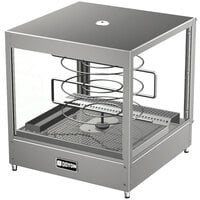 Doyon DRPR3 20 1/8" Countertop Pizza Merchandiser / Warmer with Three Tiered 18" Rotating Circle Rack - 120V