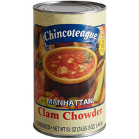 Chincoteague 51 oz. Condensed Manhattan Clam Chowder - 6/Case