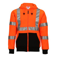 Tingley Job Sight Type R Class 3 Hi-Vis Orange Zip-Up Sweatshirt S78129.SM - Small