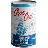 Chincoteague 51 oz. Chopped Ocean Clams - 12/Case