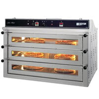 Doyon PIZ6G Natural Gas Triple Deck Pizza Oven - 120V, 70,000 BTU