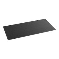 Lavex Needle Rib 4' x 8' Black Indoor Entrance Mat - 3/8" Thick