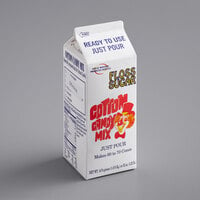 Great Western 1/2 Gallon Carton Orange Cotton Candy Floss Sugar - 6/Case
