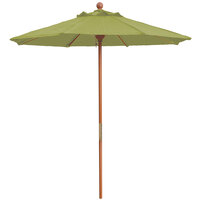 Grosfillex 98944931 7' Pesto Market Umbrella with 1 1/2" Wooden Pole