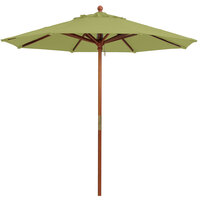 Grosfillex 98914931 9' Pesto Market Umbrella with 1 1/2 inch Wooden Pole
