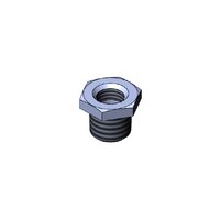 T&S 001904-25 Chrome Hex Bushing with 3/8 inch NPT and 1/4 inch NPT Connections