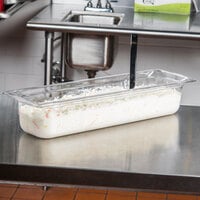 Vollrath 8054410 Super Pan® 1/2 Size Long Clear Polycarbonate Food Pan - 4 inch Deep