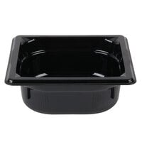 Vollrath 8062420 Super Pan® 1/6 Size Black Polycarbonate Food Pan - 2 1/2" Deep