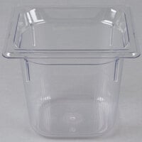 Vollrath 8066410 Super Pan® 1/6 Size Clear Polycarbonate Food Pan - 6 inch Deep