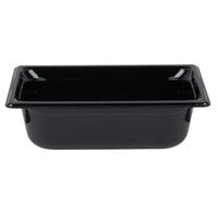 Vollrath 8034420 Super Pan® 1/3 Size Black Polycarbonate Food Pan - 4 inch Deep