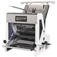 Doyon SM302B Countertop Bread Slicer - 1/2" Slice Thickness, 15" Max Loaf Length - 1/4 hp
