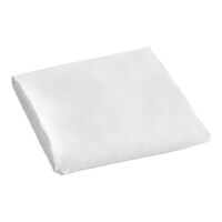 Berkshire Hospitality SuiteDream 68" x 108" Twin Size True White 100% Polyester Microfiber Flat Sheet - 24/Case
