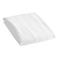Berkshire Hospitality 96" x 111" Full / Queen Size White 100% Polyester Classic Seersucker Top Sheet - 6/Case