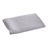 Berkshire Hospitality knit2fit 75" x 79" x 9" King Size Smoke Polyester / Spandex Diamond Box Spring Cover - 12/Case