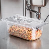 Vollrath 8044410 Super Pan® 1/4 Size Clear Polycarbonate Food Pan - 4 inch Deep
