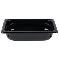 Vollrath 8042420 Super Pan® 1/4 Size Black Polycarbonate Food Pan - 2 1/2" Deep