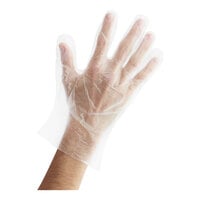Choice Disposable Poly Gloves - Medium for Food Service - 10000/Case