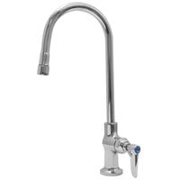 Advance Tabco K-48 Deck Mounted Single Hole Faucet with 15 3/4 inch Gooseneck Nozzle, 2 GPM Aerator, and Lever Handle
