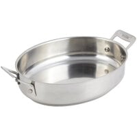 Bon Chef 60019 Cucina 1.5 Qt. Stainless Steel Oval Au Gratin