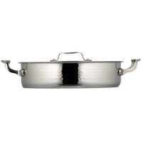 Bon Chef 60030HF Cucina 6 Qt. Hammered Brazier Pot with Cover