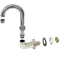 Advance Tabco K-121 Wall Mount Faucet with 8 inch Swivel Gooseneck Spout and 1 GPM Aerator