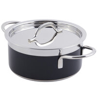 Bon Chef 60303 Classic Country French Collection 5.7 Qt. Black Pot with Cover