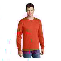Port & Company PC54LS Unisex Customizable Orange Long Sleeve T-Shirt - Cotton - 3X