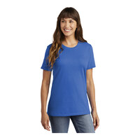 Port & Company LPC54 Women's Customizable Royal Blue Short Sleeve T-Shirt - Cotton - Extra Large