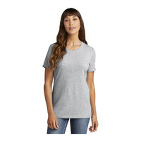 Port & Company LPC54 Women's Customizable Ash Short Sleeve T-Shirt - Cotton - Medium