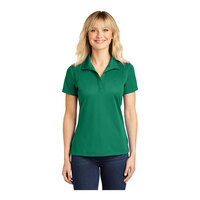 Sport-Tek LST650 Women's Customizable Kelly Green Short Sleeve Moisture-Wicking Micro Pique Polo Shirt - Polyester - 4X