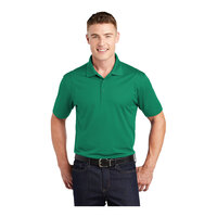 Sport-Tek ST650 Unisex Customizable Kelly Green Short Sleeve Moisture-Wicking Micro Pique Polo Shirt - Polyester - 5X