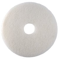 Scrubble by ACS 41-19 Type 41 19 inch White Polishing Floor Pad   - 5/Case