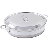 Bon Chef 60032CLD Cucina 9 Qt. White Brazier Pot with Cover
