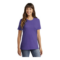 Port & Company LPC54 Women's Customizable Purple Short Sleeve T-Shirt - Cotton - Extra Large