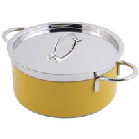 Bon Chef 60300 Classic Country French Collection 2.3 Qt. Yellow Pot with Cover